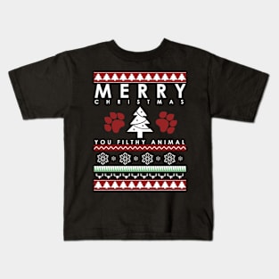 marry christmas you filthy animal Kids T-Shirt